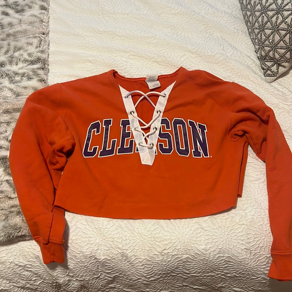 Clemson tie sweatshirt